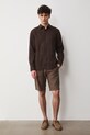 Шорты с примесью льна Medicine RW25-SZM101 коричневый RS26