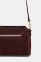Akcesoria Torebka damska z imitacji zamszu i skóry ekologicznej RW25-TODA03 bordowy