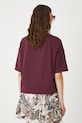 Odzież T-shirt bawełniany damski gładki RW25.TSD010 bordowy