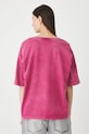 Odzież T-shirt bawełniany damski z efektem sprania RW25.TSD021 różowy
