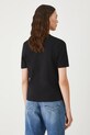 Odzież T-shirt bawełniany damski z elastanem interlock RW25-TSD102 czarny