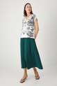 T-shirt bawełniany damski z wycięciem na plecach RW25.TSD103 beżowy RS26