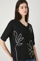Medicine t-shirt bawełniany czarny RW25-TSD107