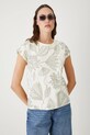 Medicine t-shirt bawełniany beżowy RW25-TSD109