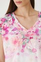 T-shirt bawełniany damski w kwiaty RW25.TSD202 biały