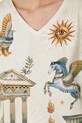 T-shirt bawełniany damski z elastanem z kolekcji Lands of Legends - Olimp RW25-TSD250