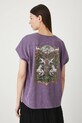 Odzież T-shirt bawełniany damski z kolekcji Lands of Legends – Arkadia RW25-TSD252 fioletowy