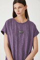 T-shirt bawełniany damski z kolekcji Lands of Legends – Arkadia RW25-TSD252 fioletowy