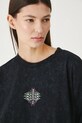 T-shirt bawełniany damski z kolekcji Lands of Legends – Shangri-La RW25-TSD256 szary