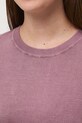 T-shirt damski gładki z wiskozą RW25-TSD304 różowy