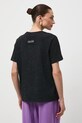 T-shirt bawełniany damski z kolekcji Science – Words of Wisdom szary RW25-TSD356
