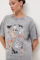 T-shirt bawełniany damski z okazji Dnia Psa – Zofia Różycka x Medicine szary RW25-TSD450