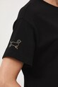 T-shirt bawełniany damski z okazji Dnia Psa – Zofia Różycka x Medicine RW25-TSD452 czarny