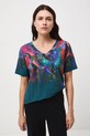 Odzież T-shirt bawełniany damski z elastanem z kolekcji Tajemniczy Świat Medicine RW25-TSD551 turkusowy