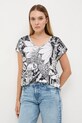 T-shirt bawełniany damski z kolekcji Tajemniczy Świat Medicine RW25-TSD552 multicolor