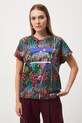 T-shirt bawełniany damski z kolekcji Tajemniczy Świat Medicine RW25-TSD553 multicolor