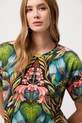 T-shirt bawełniany damski z elastanem z kolekcji Tajemniczy Świat Medicine RW25-TSD554 multicolor RW25