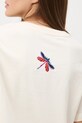 T-shirt bawełniany damski z elastanem z aplikacją RW25-TSD600
