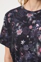 T-shirt bawełniany damski wzorzysty RW25-TSD703 czarny