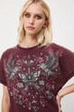 Medicine t-shirt bawełniany bordowy RW25-TSD704