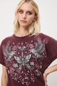 Medicine tricou din bumbac burgundia RW25-TSD704