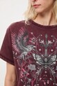 Medicine t-shirt bawełniany RW25-TSD704 bordowy
