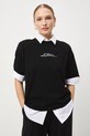 Odzież T-shirt bawełniany damski z kolekcji Narodowy Instytut Fryderyka Chopina x Medicine RW25-TSD750 czarny