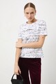 T-shirt bawełniany damski z kolekcji Narodowy Instytut Fryderyka Chopina x Medicine RW25-TSD751 beżowy RW25