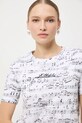 T-shirt bawełniany damski z kolekcji Narodowy Instytut Fryderyka Chopina x Medicine RW25-TSD751 beżowy