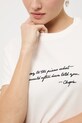 Medicine t-shirt bawełniany RW25-TSD759 beżowy