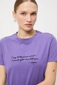Medicine t-shirt bawełniany RW25-TSD759 fioletowy