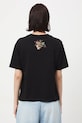Odzież T-shirt bawełniany damski z nadrukiem RW25-TSD907 czarny