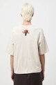 T-shirt bawełniany damski z kolekcji Zdzisław Beksiński x Medicine beżowy RW25-TSDA53