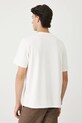 Odzież T-shirt bawełniany męski z elastanem gładki RW25.TSM010 beżowy