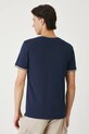 T-shirt bawełniany męski z elastanem gładki RW25.TSM011 granatowy RW25