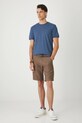 T-shirt bawełniany męski z dzianiny strukturalnej z elastanem RW25-TSM013 niebieski RW25