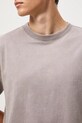 T-shirt bawełniany męski z efektem sprania RW25-TSM041 szary