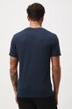 Odzież T-shirt męski z fakturą RW25-TSM052 granatowy