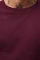 T-shirt męski z fakturą RW25-TSM052 bordowy
