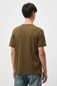Odzież T-shirt bawełniany męski z elastanem z dzianiny strukturalnej RW25-TSM056 zielony