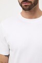 T-shirt bawełniany męski z fakturą RW25-TSM072 beżowy
