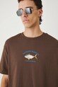 Medicine t-shirt bawełniany brązowy RW25.TSM101
