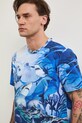 T-shirt bawełniany męski z elastanem wzorzysty multicolor RW25.TSM107