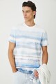 T-shirt bawełniany męski z elastanem wzorzysty wzorzyste multicolor RW25.TSM110