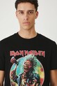 Bavlnené tričko pánske Iron Maiden čierna RW25-TSM172
