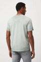 Odzież T-shirt bawełniany męski z efektem sprania RW25-TSM209 turkusowy