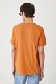 Odzież T-shirt bawełniany męski z nadrukiem RW25-TSM214 pomarańczowy