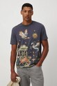 T-shirt bawełniany męski z kolekcji Lands of Legends – Olimp RW25-TSM255 niebieski RW25