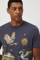 T-shirt bawełniany męski z kolekcji Lands of Legends – Olimp RW25-TSM255 niebieski