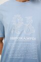 Medicine t-shirt bawełniany RW25-TSM301 niebieski